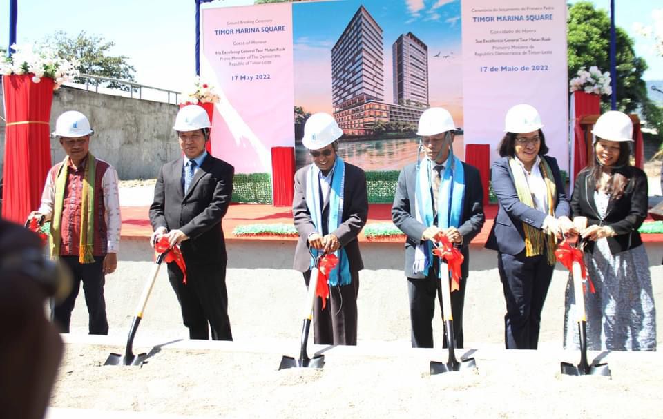 Ground Breaking Cerimony of Timor Marine Square Hotel - Ezequiel Dos Santos